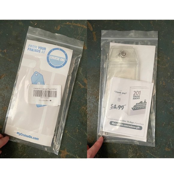 NWT Celebrity Luggage Tag Holders by Cruise On - Fits All Celebrity Ships - Picture 2 of 3